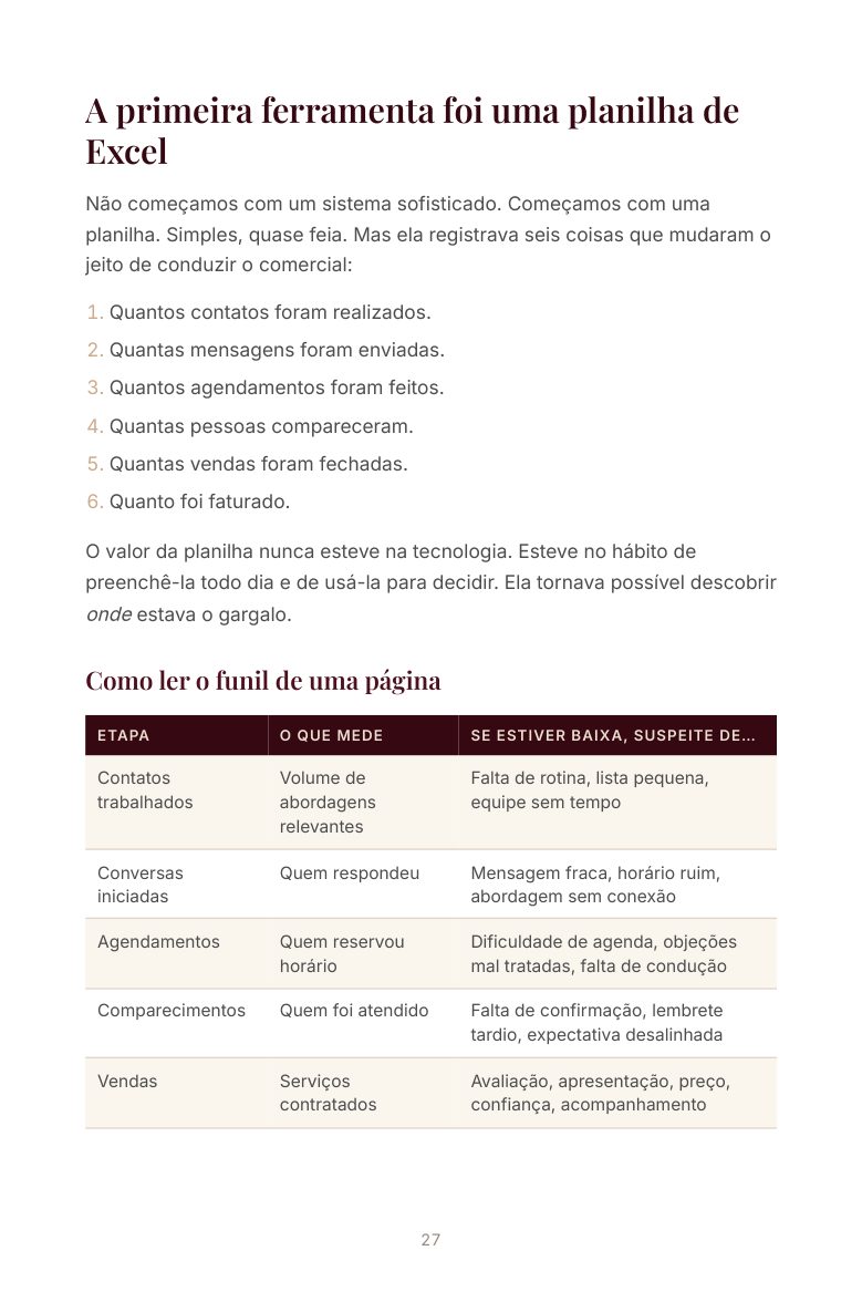 Exemplo de cálculo de metas no e-book
